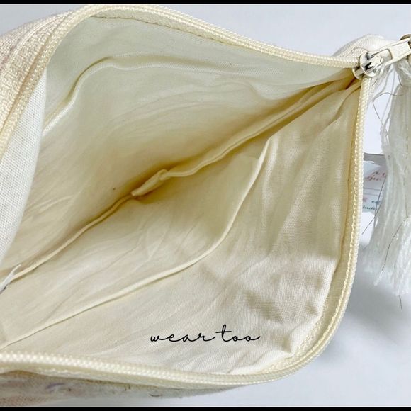 Boutique Vintage Boho Glamour Sequin Embroidered Monogrammed Bag with J,… - Picture 4 of 9